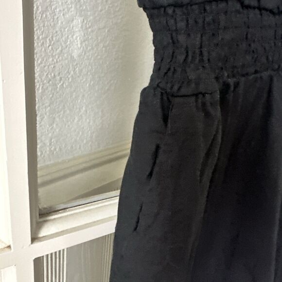 A New Day Jumpsuit  Woven Wide Leg  Black Womens Medium - Picture 6 of 11